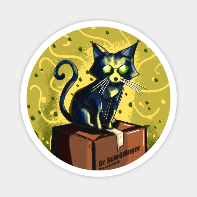 Schrödinger's cat Magnet by siriusreno